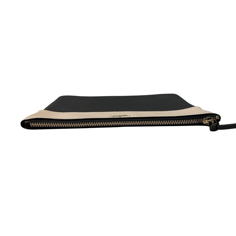 Kate Spade New York Clutch Used Leather Black Beige - Picture 11 of 16